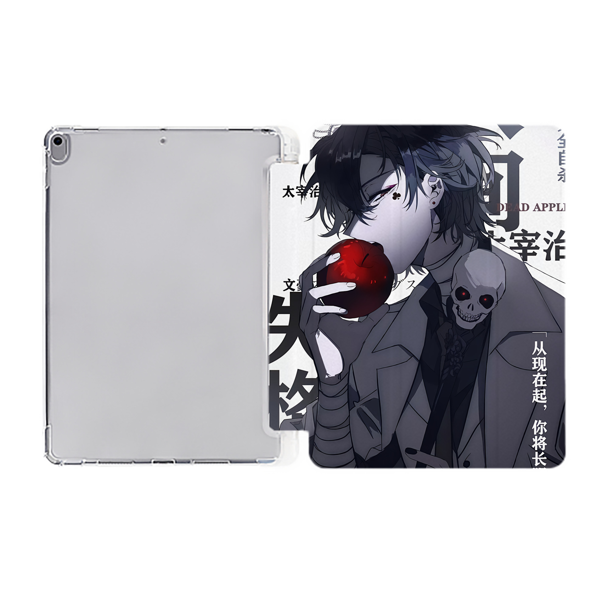 （画像用） 文豪ストレイドッグス Bungo Stray Dogs IPad ケース ペン収納付き 三つ折りスタンド PUレザー×シリコン 対応機種9.5/10.5/10.9インチ